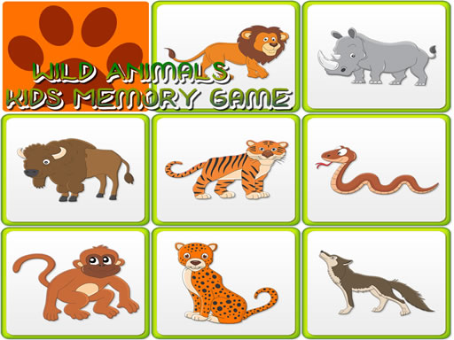 kids-memory-wild-animals