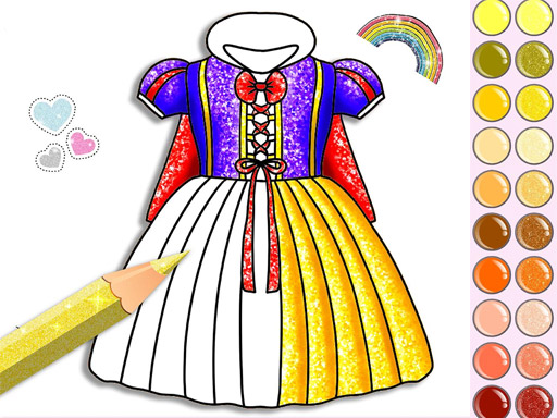 princess-glitter-coloring
